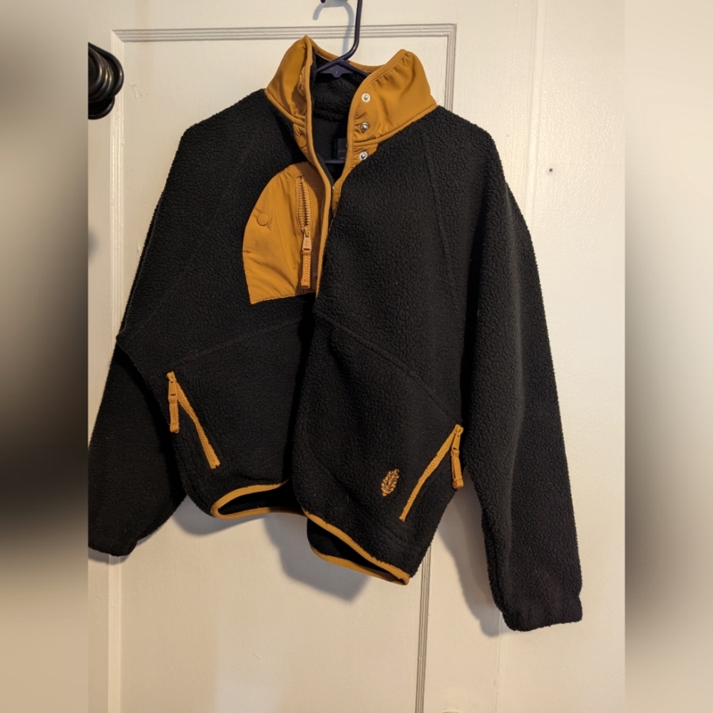 Free People Fleece Jacket Hit The Slopes